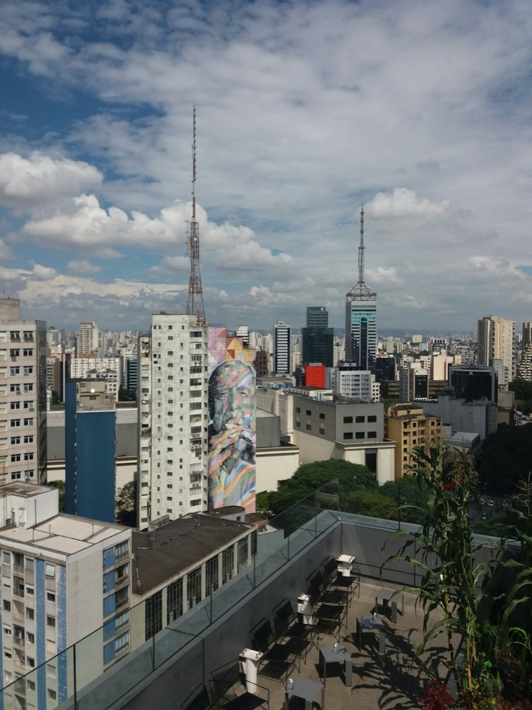 Vista de São Paulo com a Avenida Paulista